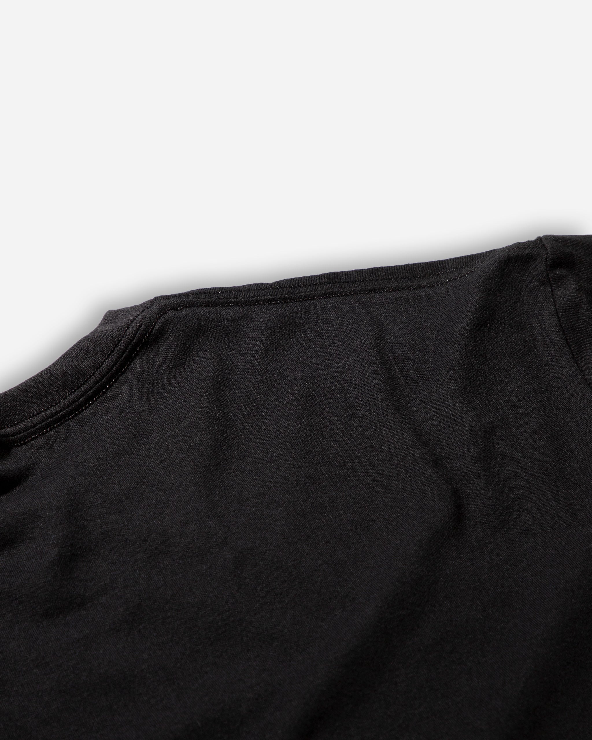 Adam's Brushed Logo Black T-Shirt