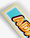 Adam's Blue Pop Art Sticker