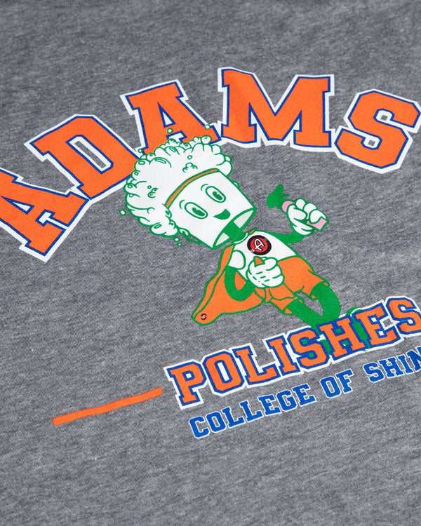 Adam's Collegiate Wash Guy Grey Long Sleeve