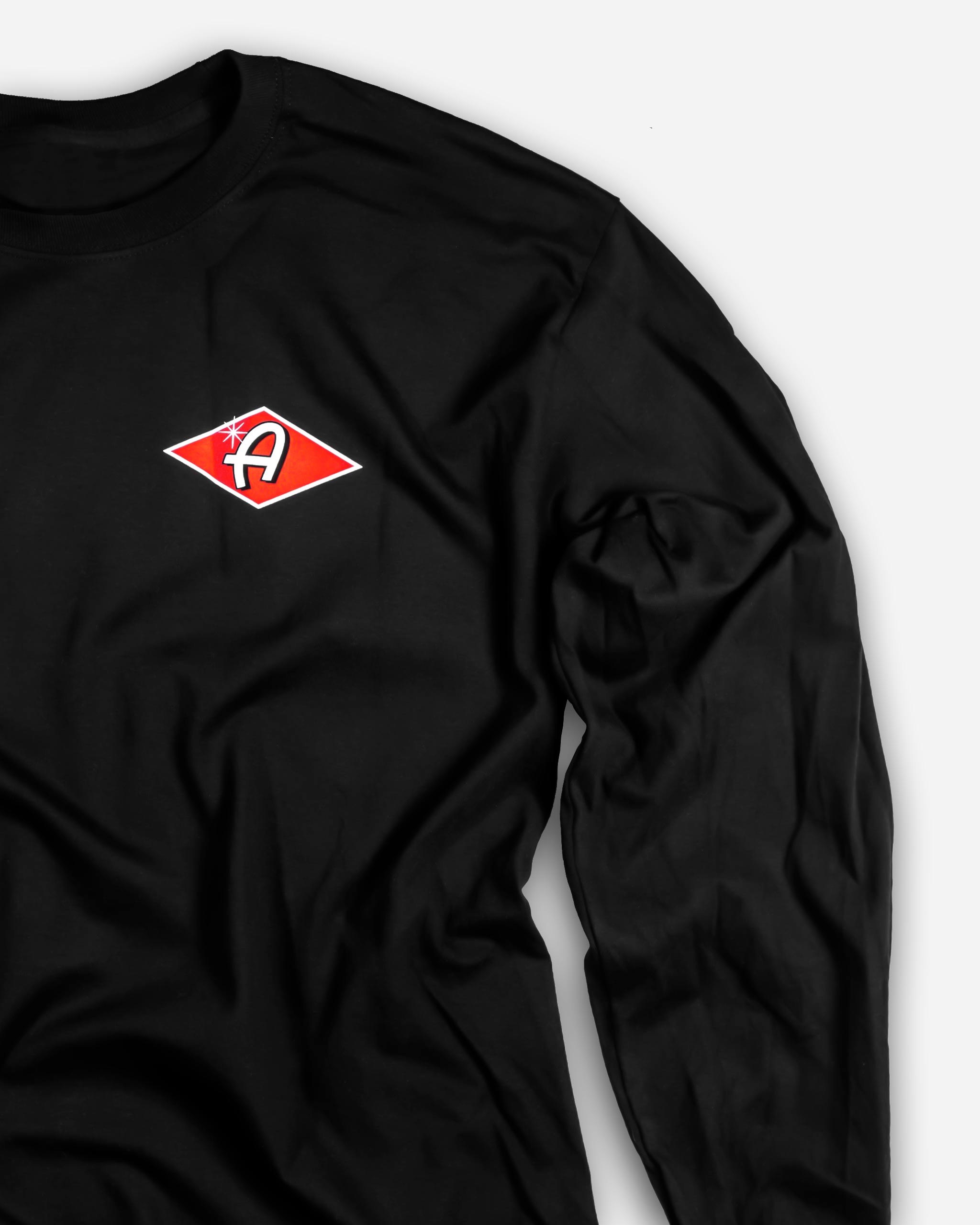 Adam's Black Long Sleeve Firework T-Shirt