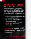 Adam's Glass Cleaner Gallon with Free 16oz