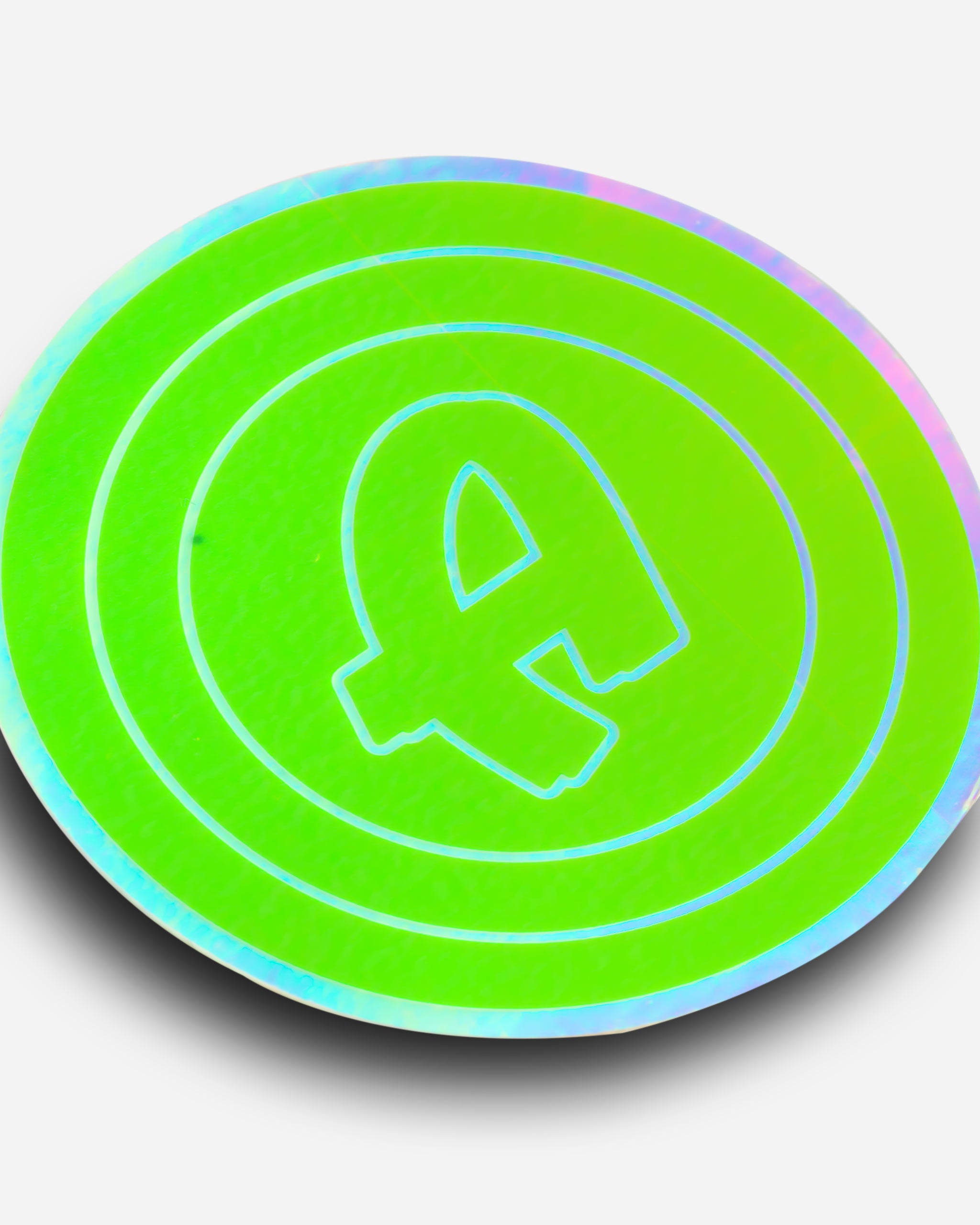 Adam's 3" Green Holographic Sticker