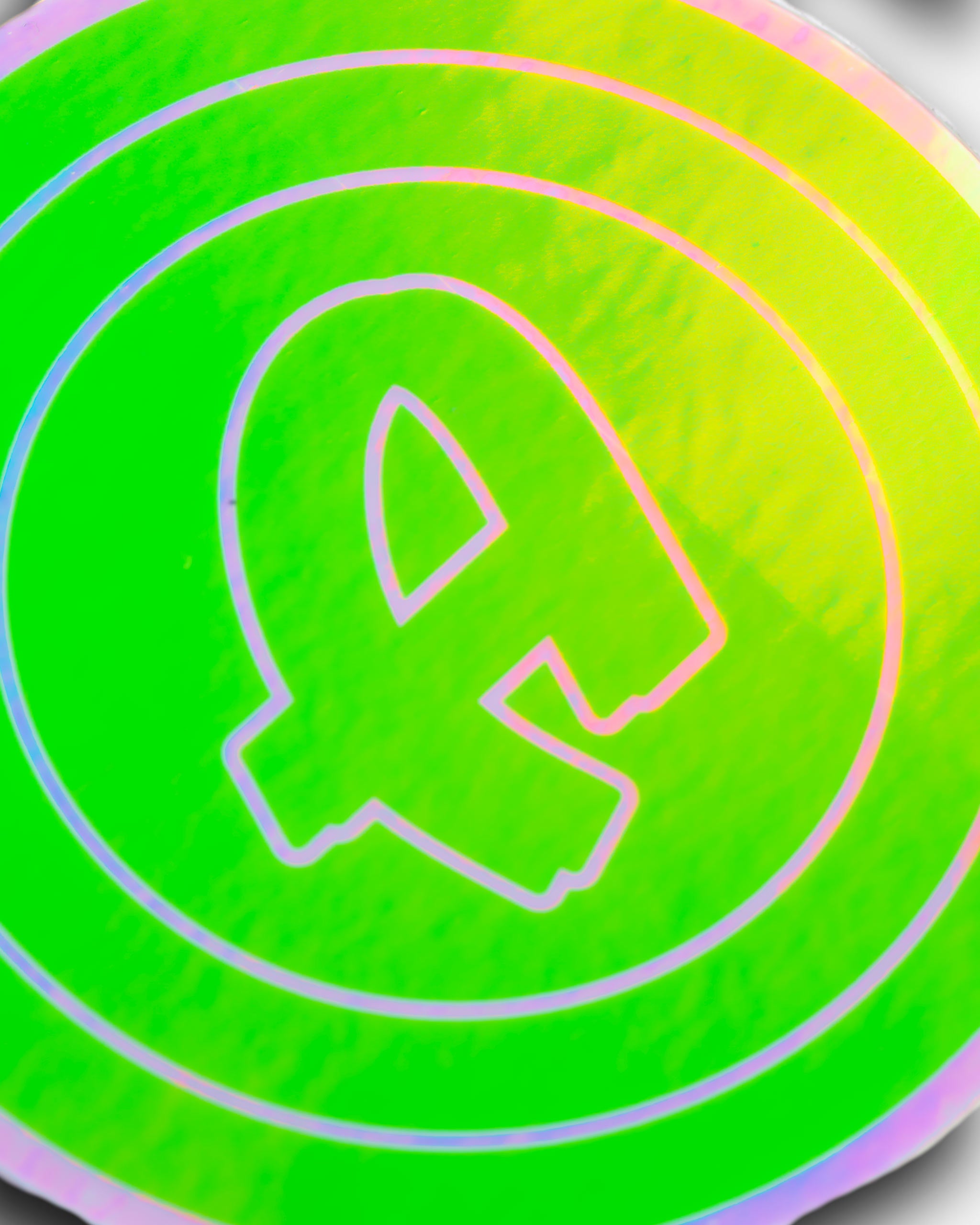 Adam's 3" Green Holographic Sticker
