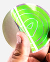 Adam's 3" Green Holographic Sticker