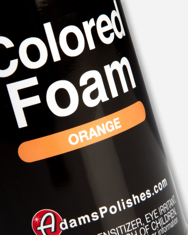Adam's Orange Colored Foam