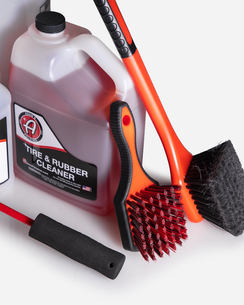 The Clean Garage Soft Microfiber Wheel Cleaning Brush Combo