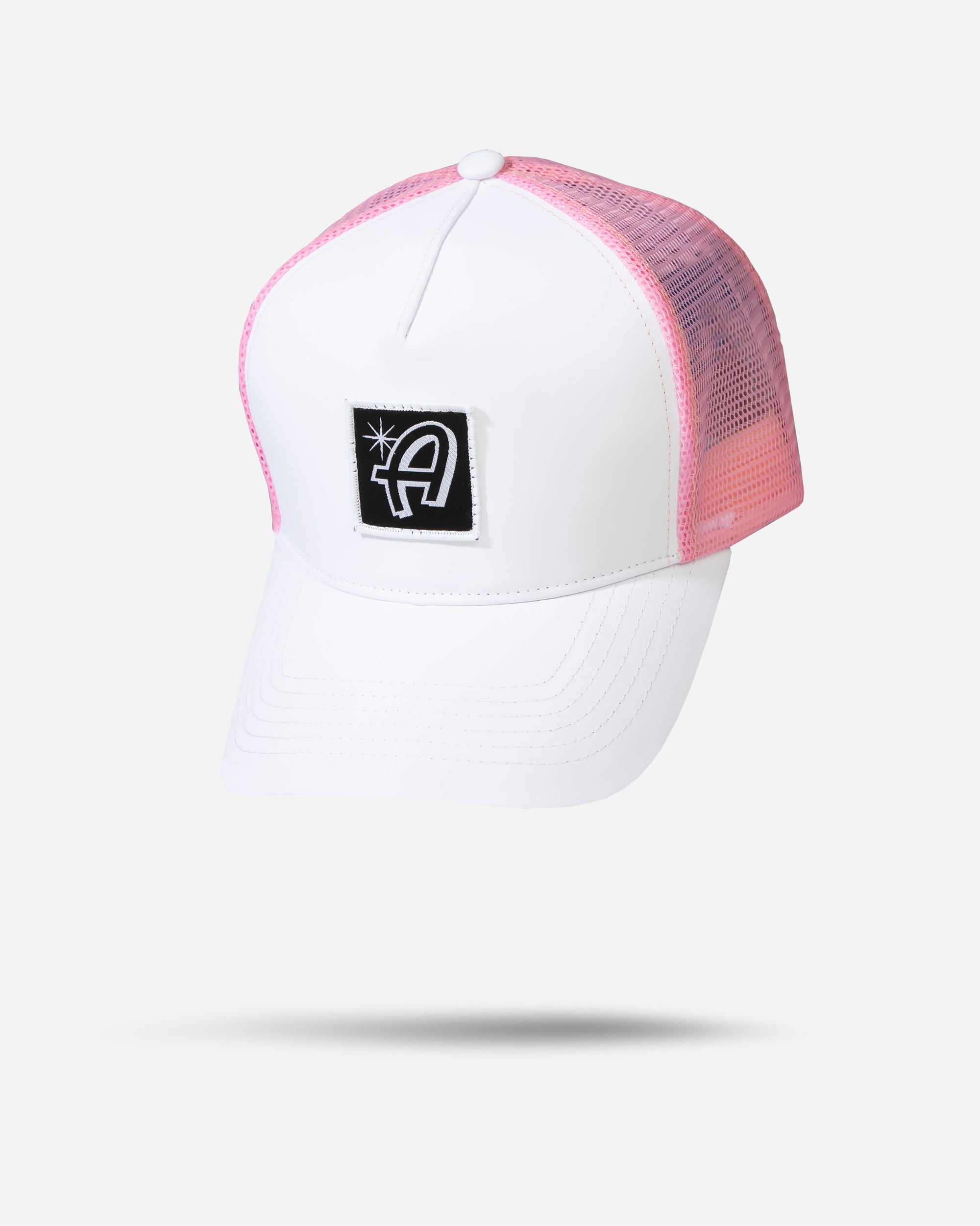 Adam's Pink Curved Trucker Hat