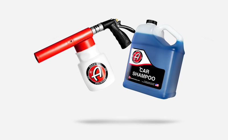 Adam's Standard Foam Gun & Car Shampoo - Car Wash & Car Cleaning Auto  Detailing Kit | Soap Shampoo & Garden Hose for Thick Suds | No Pressure  Washer