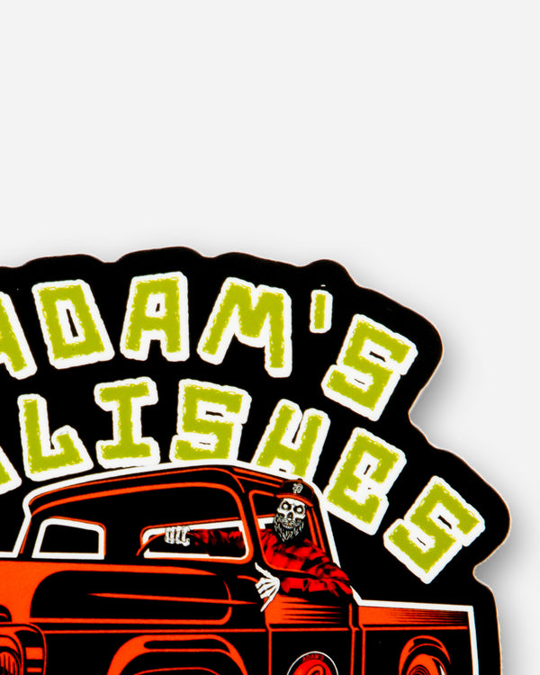 Adam's Zombie Truck Sticker