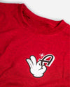Adam's Red Cartoon Glove T-Shirt