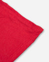 Adam's Brushed Logo Red T-Shirt - Black Logo