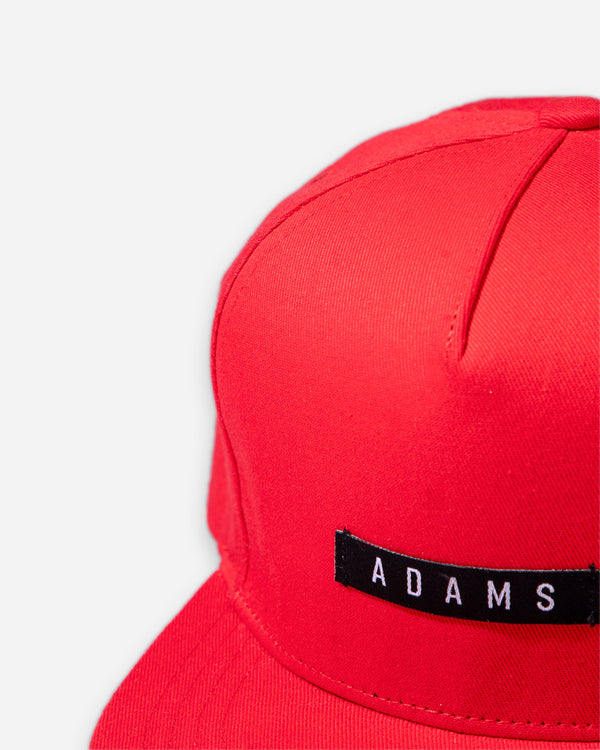 Adam's Red Flat Bill Hat