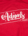 Adam's Red Holiday Text T-Shirt