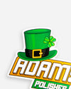 Adam's 2023 St. Patrick's Day Hat Sticker