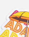 Adam's Summer Umbrella Sticker