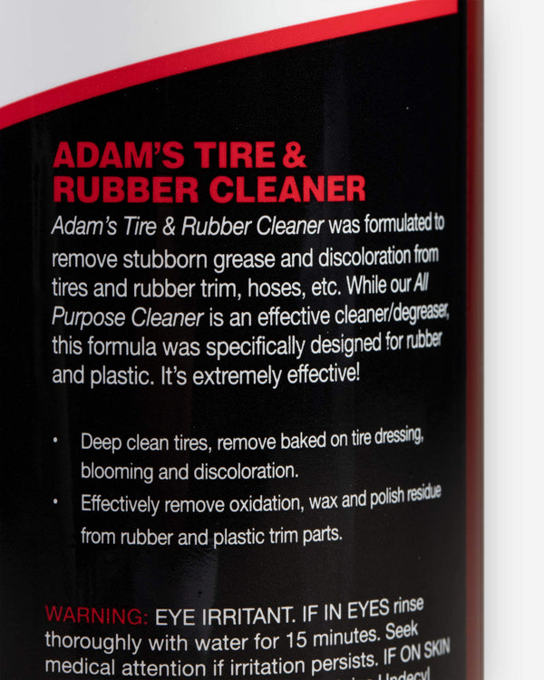 White Residue from Tire & Rubber Cleaner - Wheels, Tires, Trim