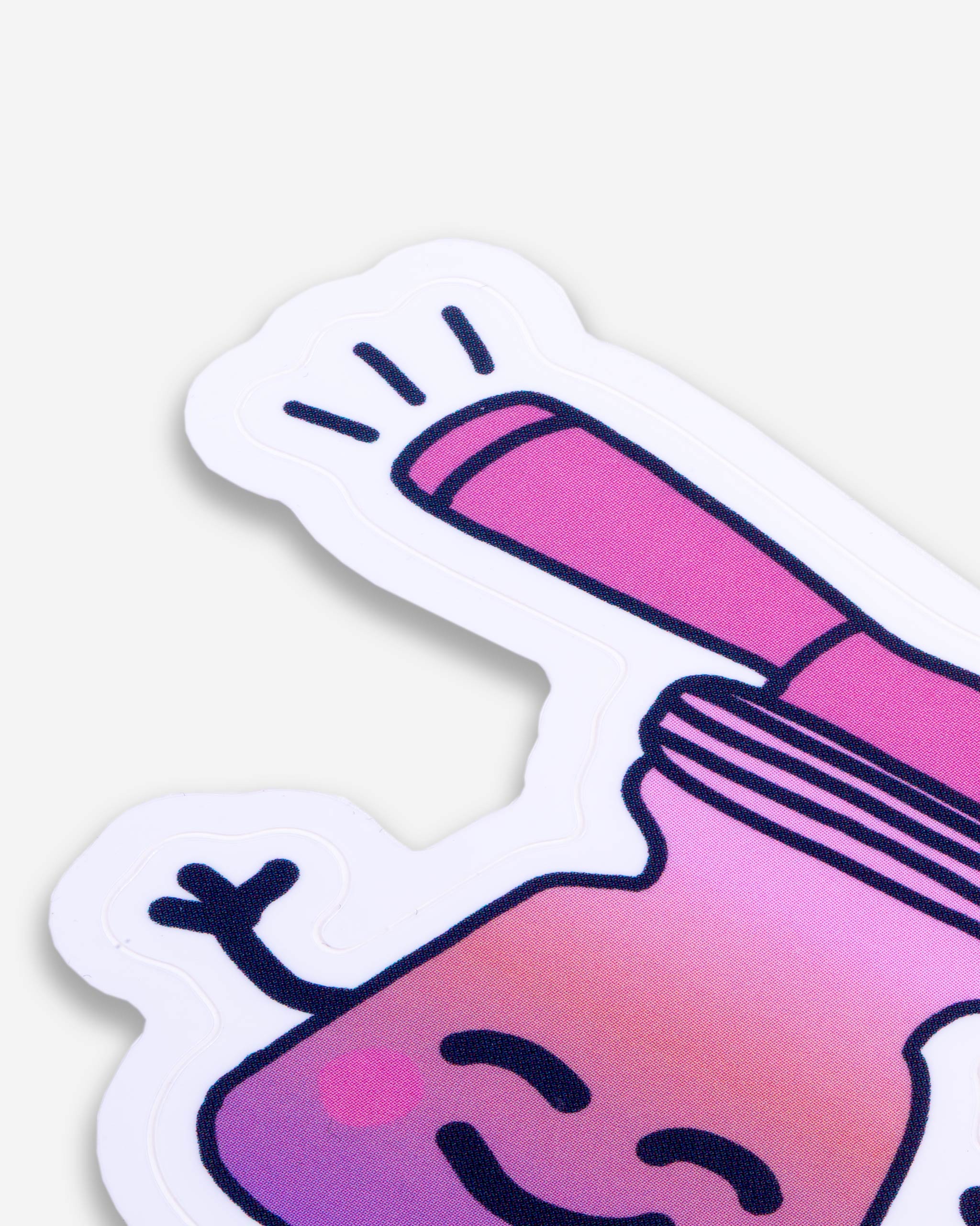 Adam's Valentine's Foam Gun Sticker
