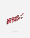 Adam's Valentine's Cupid Die Cut Sticker