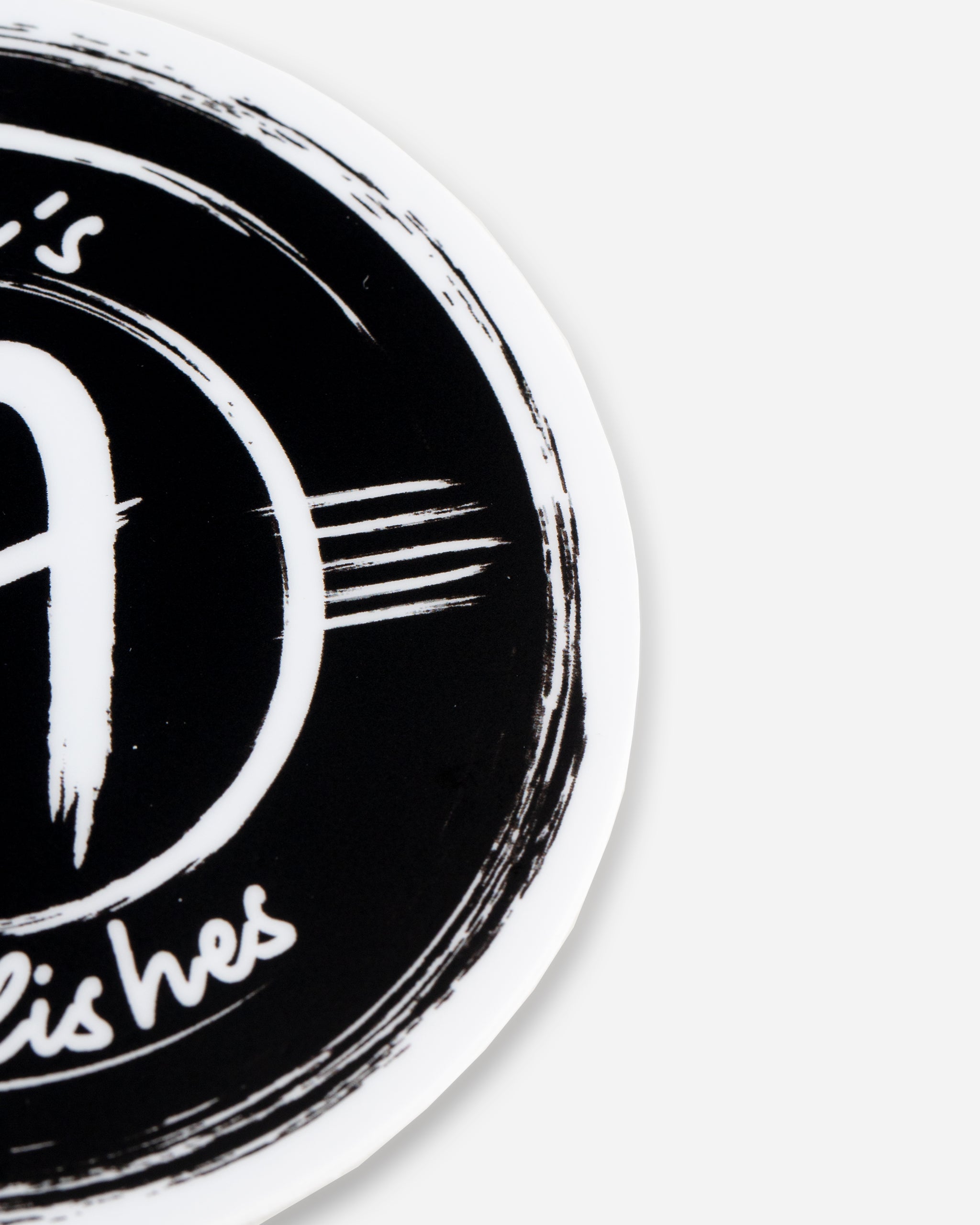 Adam's Black Brushed Logo Sticker 3"