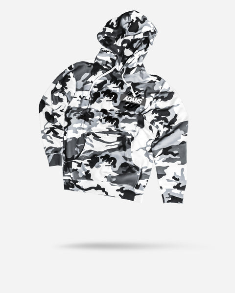 Black and white camo hoodie sales