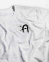 Adam's White Brushed Logo T-Shirt