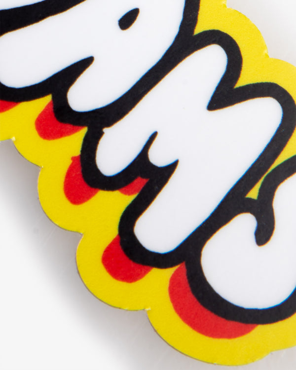 Adam's Yellow Pop Art Sticker