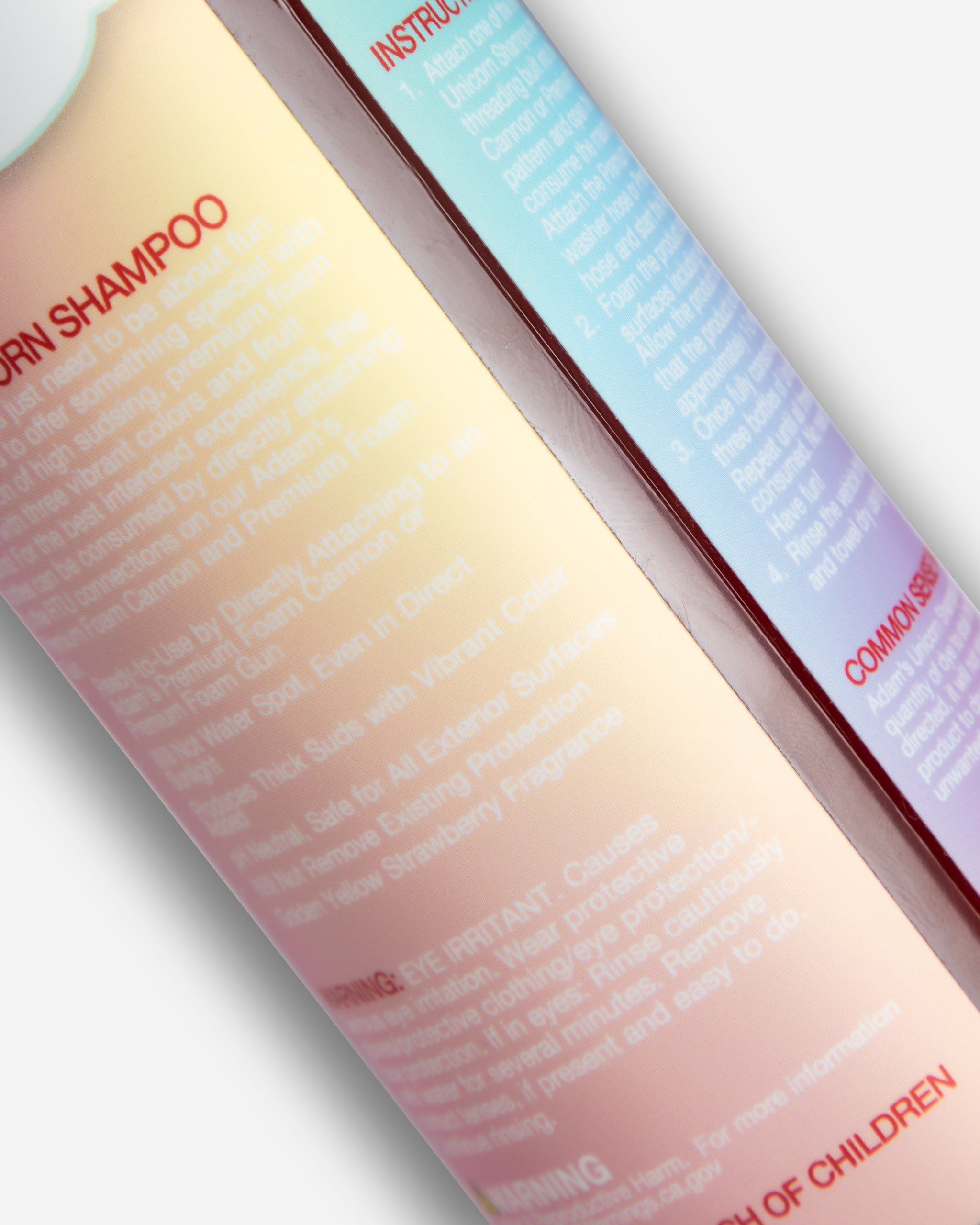Adam's Yellow Unicorn Shampoo